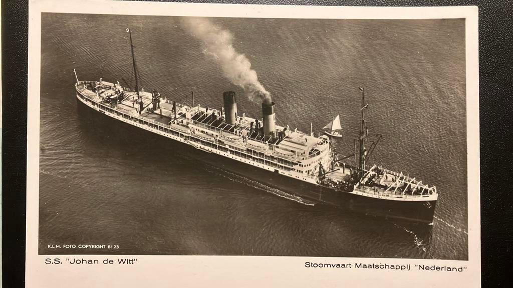 SMN  ss JOHAN DE WITT  1919 - NSM NDSM  KLM, Ophalen of Verzenden, Zo goed als nieuw, Kaart, Foto of Prent