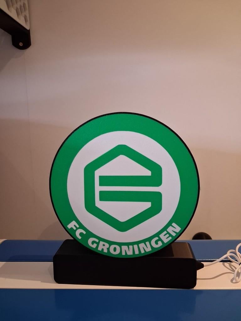 Lichtbak FC Groningen, Verzamelen, Merken en Reclamevoorwerpen, Ophalen of Verzenden, Nieuw, Lichtbak of (neon) lamp