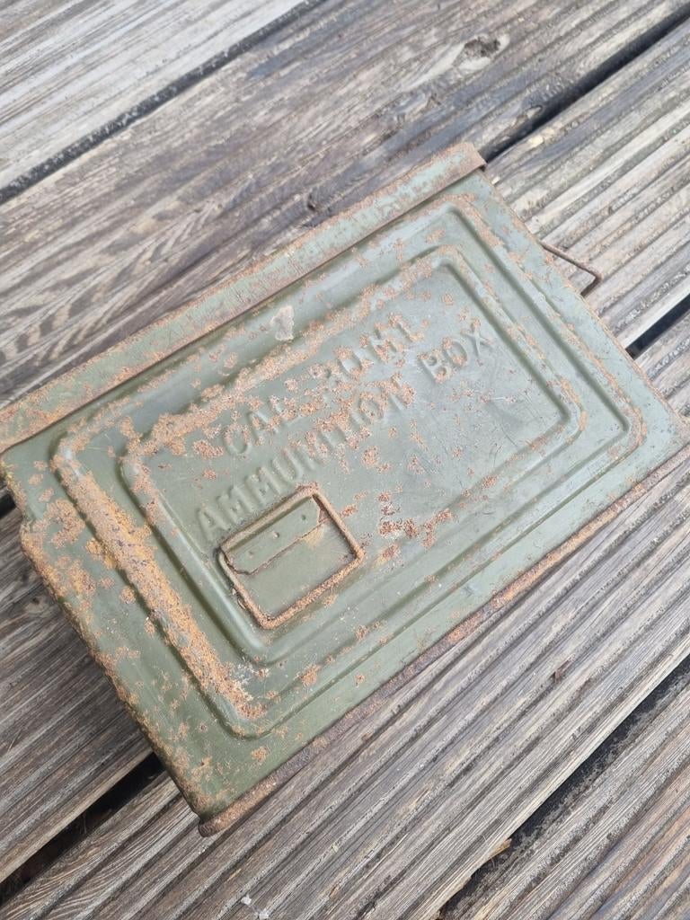 Originele Amerikaanse WW2 .30 cal munitiekist, Verzamelen, Ophalen of Verzenden