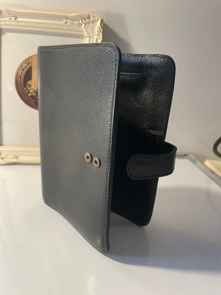 Mulberry senior zwarte leren agenda organizer, Ophalen of Verzenden, Zo goed als nieuw