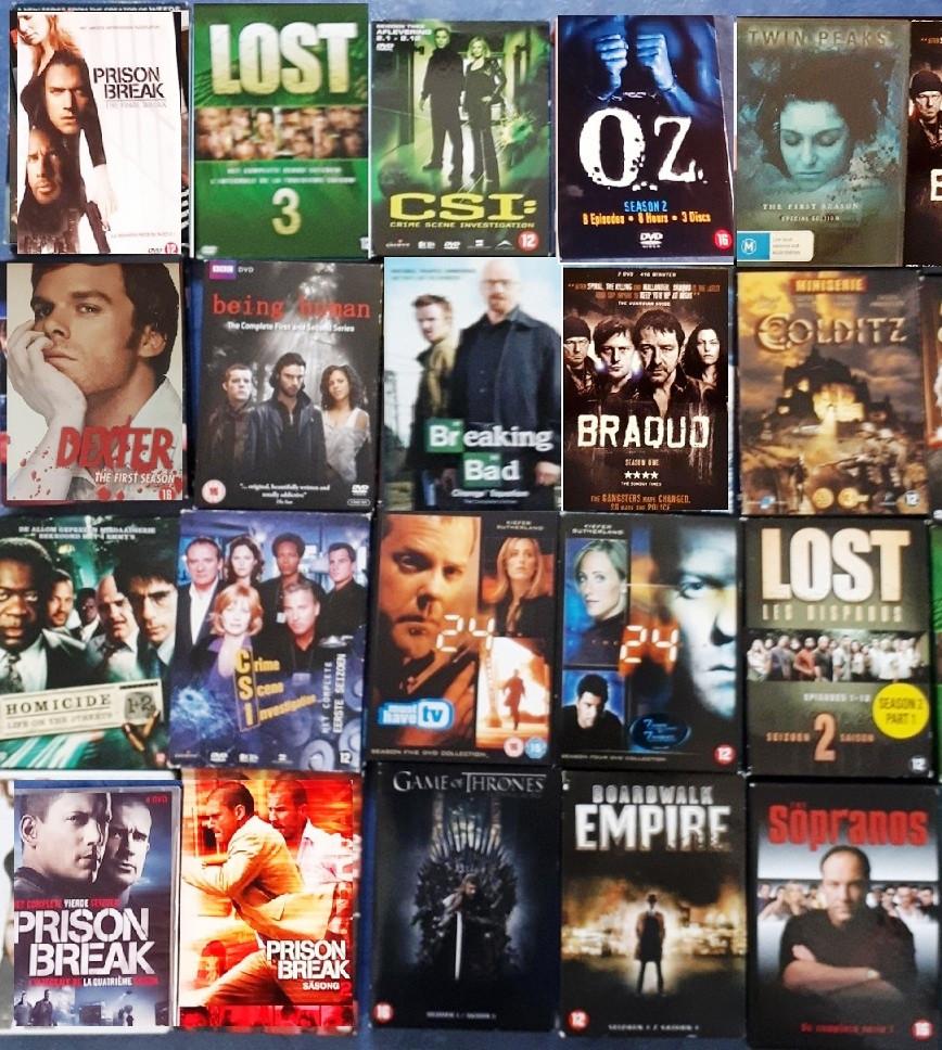 30x OZ,Sopranos, 24,Colditz,BreakingBad, Lost,True Detective, Cd's en Dvd's, Dvd's | Tv en Series, Alle leeftijden, Ophalen of Verzenden