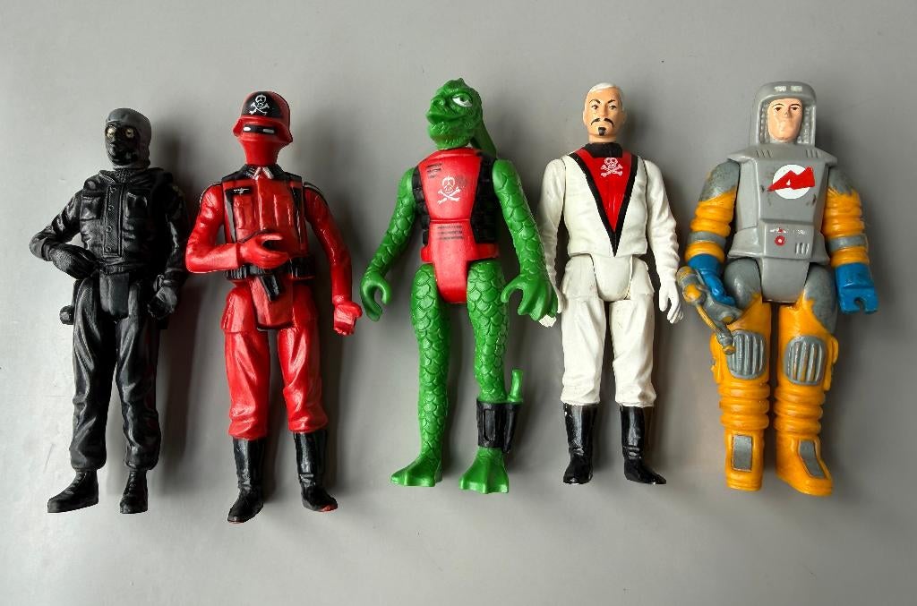 Set van 5 Vintage Action Force Figuren (Palitoy) GI Joe, Verzamelen, Poppetjes en Figuurtjes, Ophalen of Verzenden, Gebruikt