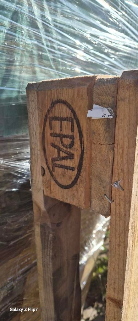 EPAL pallet, Doe-het-zelf en Verbouw, Hout en Planken, Ophalen, 50 mm of meer, Minder dan 200 cm, Vuren