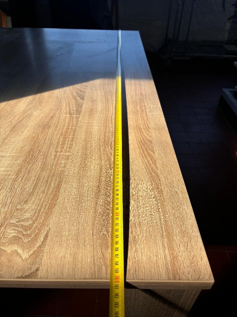 Eettafel Licht Eiken Look Melamine Modern, Ophalen, Gebruikt, Overige materialen, 50 tot 100 cm