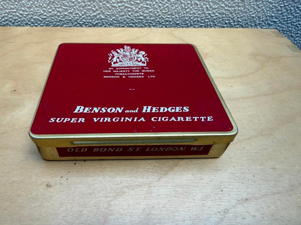 Benson and Hedges sigarettenblik, Verzamelen, Ophalen of Verzenden, Gebruikt, Overige, Overige merken