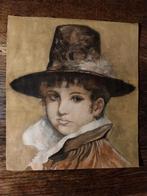 Meisje met hoed...aquarel.., Ophalen of Verzenden