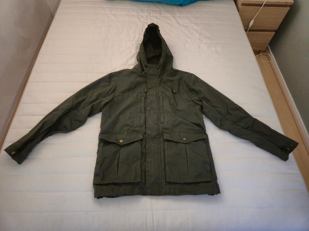 Robuuste Varusteleka Särmä polycotton jas - Regular Medium, Maat 48/50 (M), Ophalen of Verzenden, Groen, Gedragen