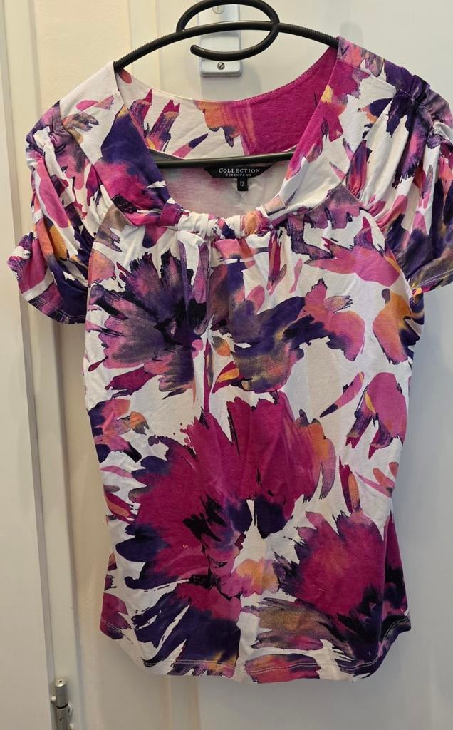 Bloemenprint T-shirt - Collection Debenhams, Maat 38/40 (M), Overige kleuren, Collection Debenhams, Ophalen of Verzenden
