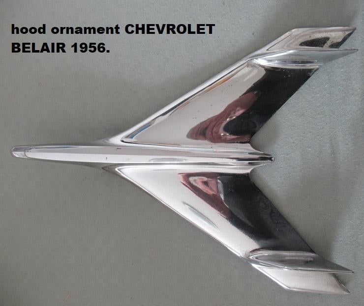 CHEVROLET BEL AIR 1956, motorkap ornament, Ophalen of Verzenden