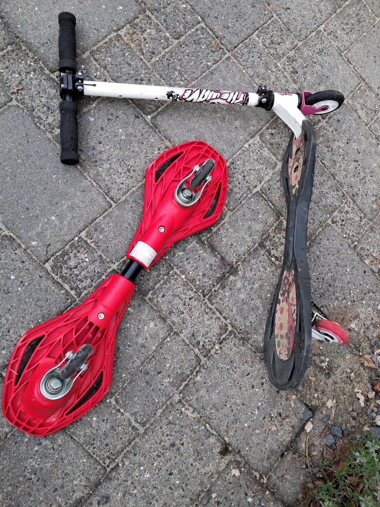 Waveboard + Waveboardscooter Waveboard step ripstick scooter, Ophalen of Verzenden, Gebruikt, Waveboard