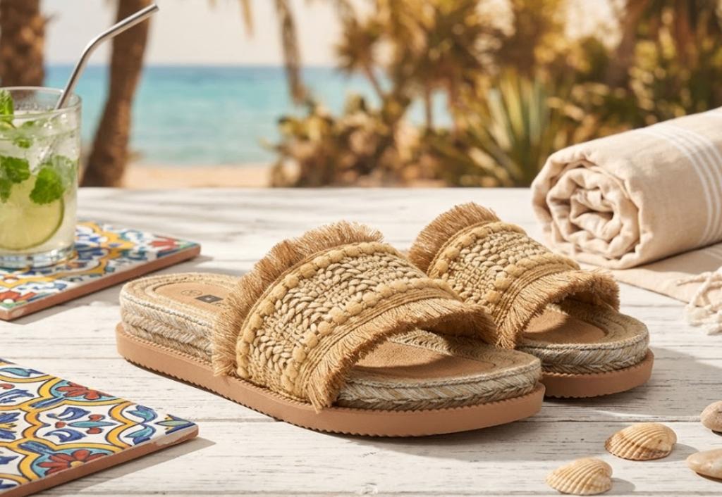 Ibiza boho slippers. Maat 38 (Valt als 37), Slippers, Overige kleuren, Nieuw, Ophalen of Verzenden