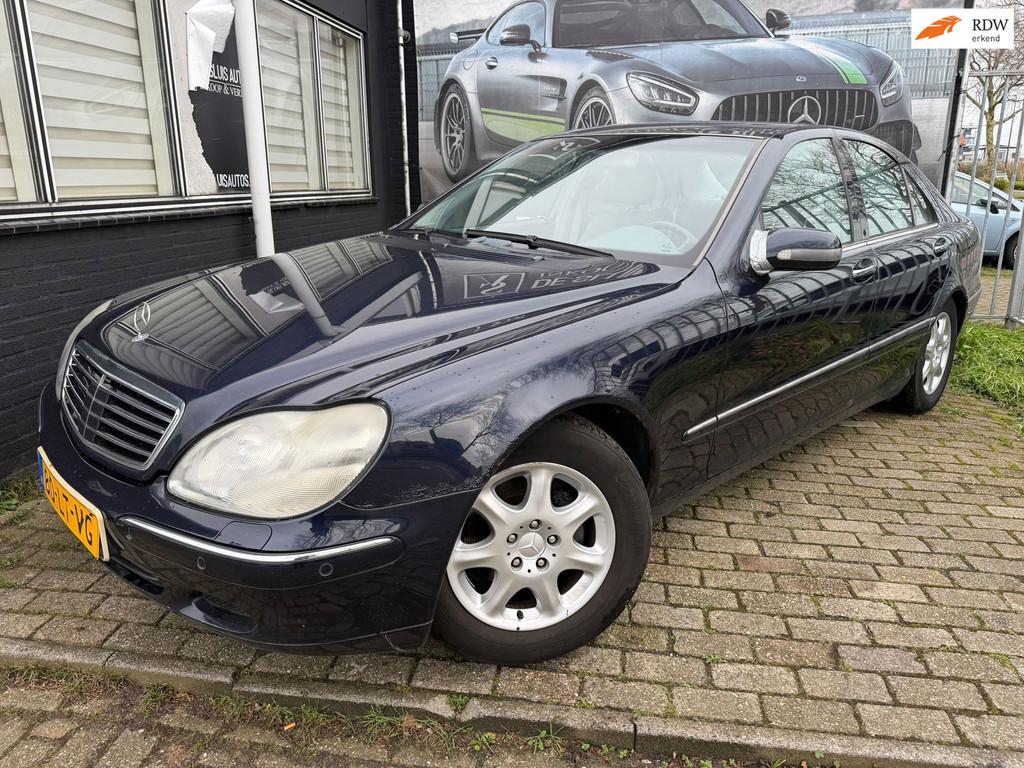 Mercedes-Benz S-klasse 320 ACC Leer, Auto's, Automaat, Achterwielaandrijving, Gebruikt, 1670 kg