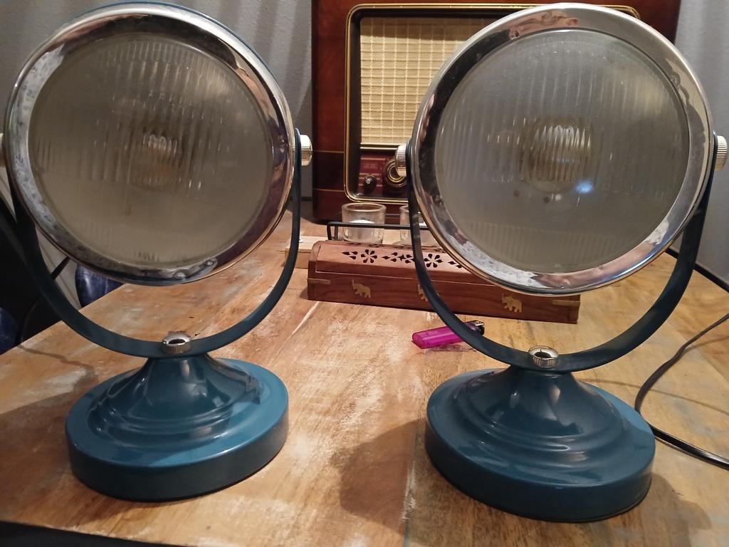 2 hele mooie, autokoplampen model, Huis en Inrichting, Lampen | Overige, Ophalen, Zo goed als nieuw