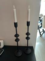 Ptmd kandelaars met led kaarsen, Ophalen of Verzenden, Zo goed als nieuw, Metaal, 25 tot 50 cm