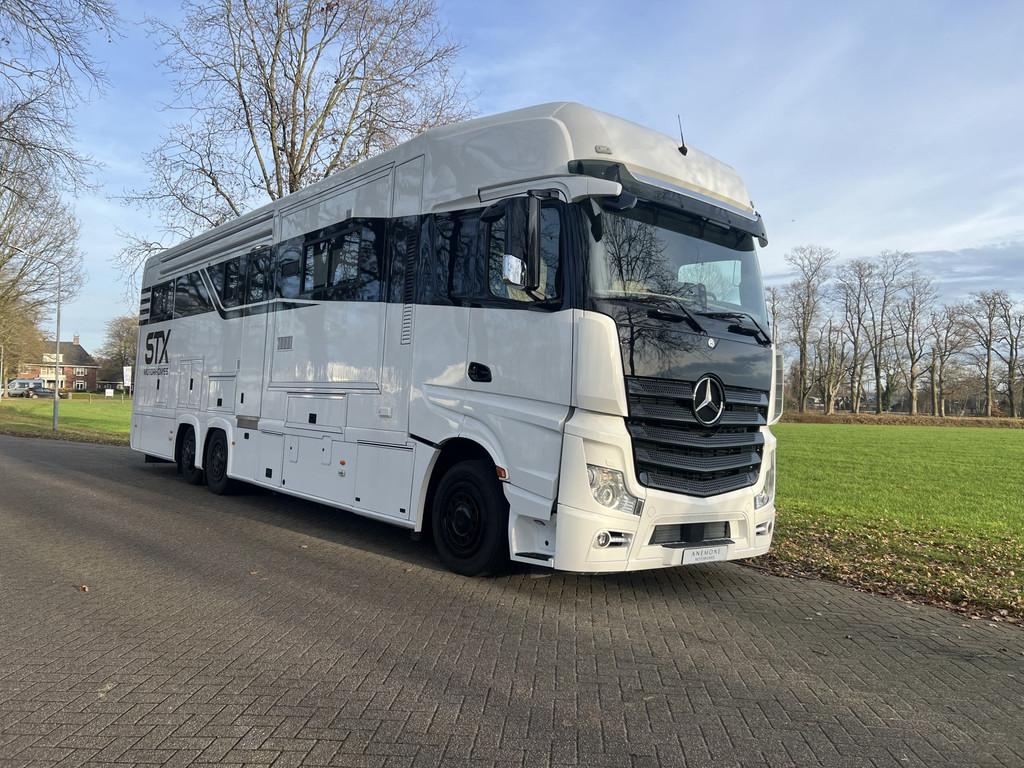 Mercedes-Benz Actros STX Motorhome Mercedes Actros, met auto, Caravans en Kamperen, Campers, Automaat, Mercedes-Benz, Bedrijf