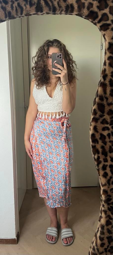 Rok Never Fully Dressed Viscose Maat 50, Ophalen of Verzenden, Zo goed als nieuw, Maat 46/48 (XL) of groter, Knielengte