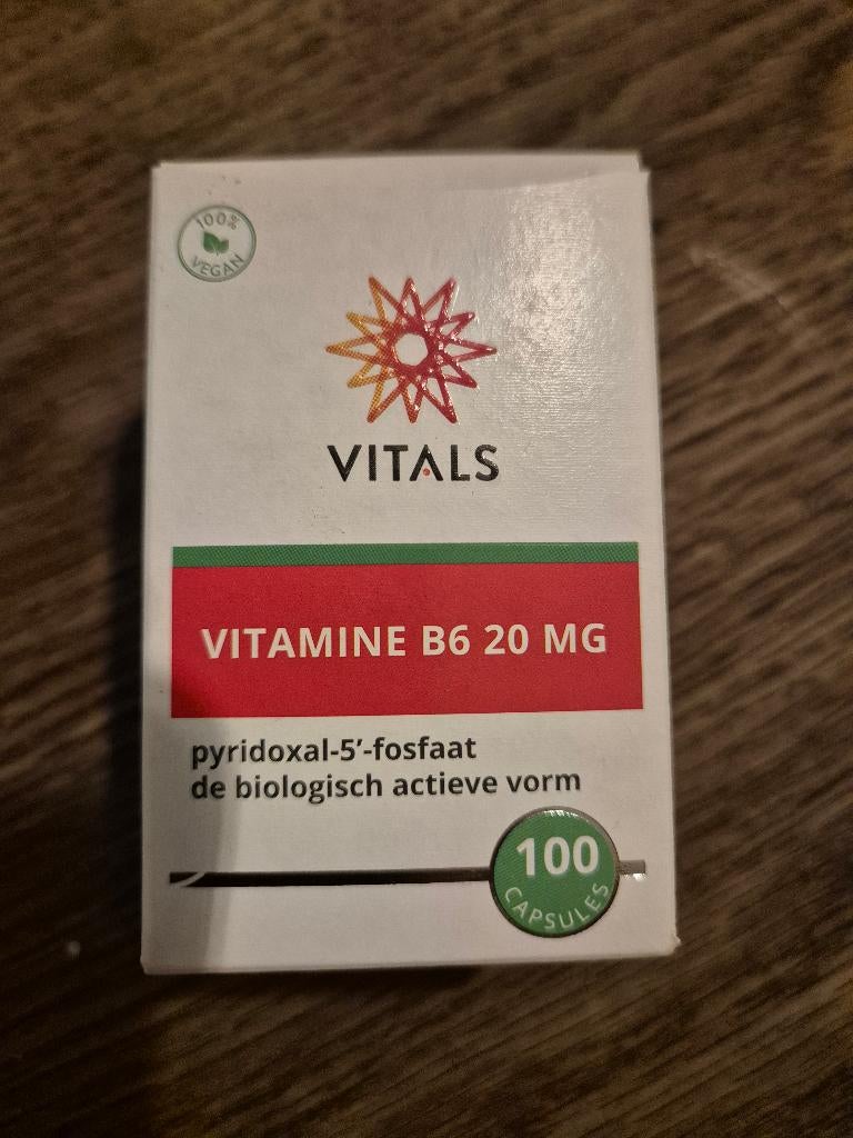 als nieuw potje (1 capsule er uit) vit B6 20 mg van VITALS, Sport en Fitness, Gezondheidsproducten en Wellness, Ophalen of Verzenden