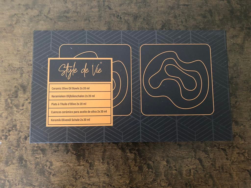 Disigner olijf olie schaaltjes, Huis en Inrichting, Ophalen of Verzenden, Nieuw, Overige materialen, Overige typen