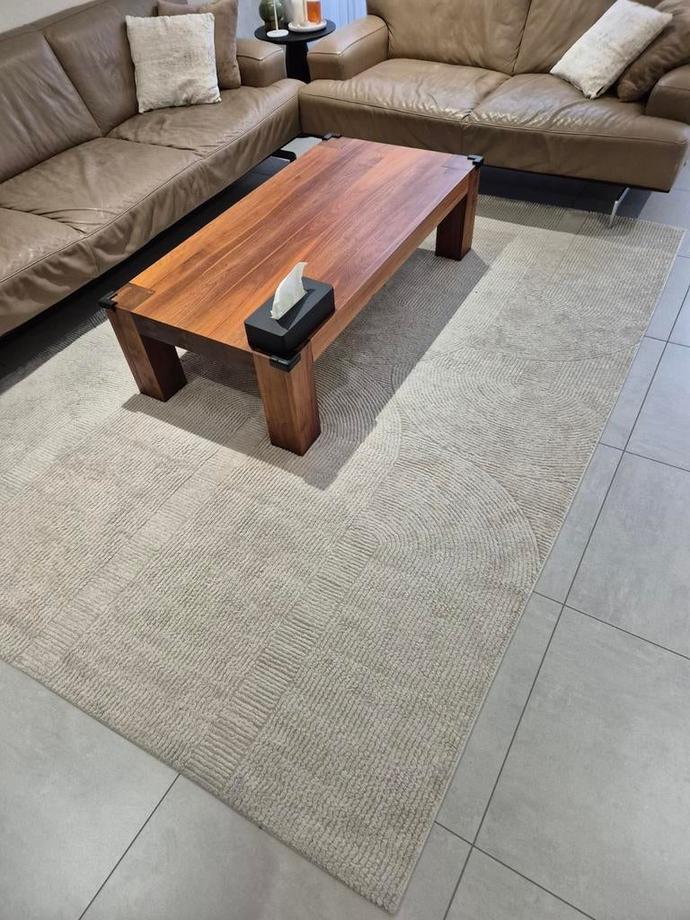 Vloerkleed beige 290x200, Ophalen, Beige, Zo goed als nieuw, Minder dan 10 m²