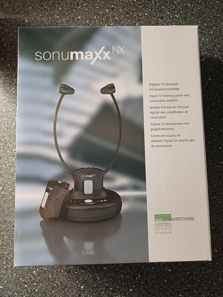 Gehoorkinbeugel voor bij tv Sonumaxx 2.4, Nieuw, Op oor (supra aural), Draadloos, Ophalen