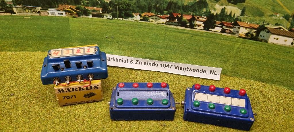 marklin schakelkastjes 3 x, Wisselstroom, Gebruikt, Overige typen, Analoog