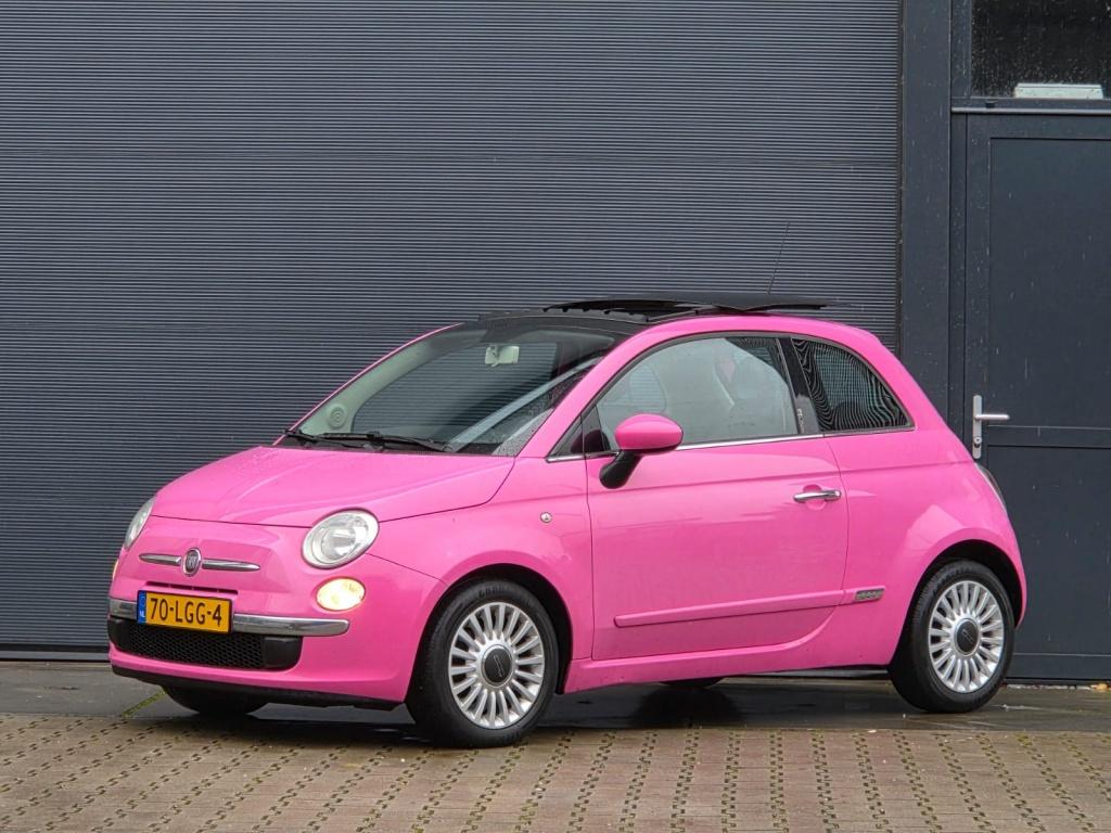 Fiat 500 1.2 Rosa automaat nap goed onderhouden (bj 2010), Auto's, Euro 5, Gebruikt, 1242 cc, Origineel Nederlands