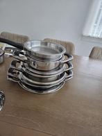 Amc pannen, Ophalen of Verzenden, Zo goed als nieuw, Rvs, Pannenset