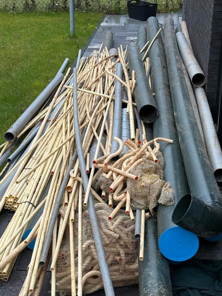 Diverse buizen en afvoerbuizen elektra buizen, Doe-het-zelf en Verbouw, Buizen en Afvoer, Gebruikt, Afvoer, Pvc, 2 tot 4 meter