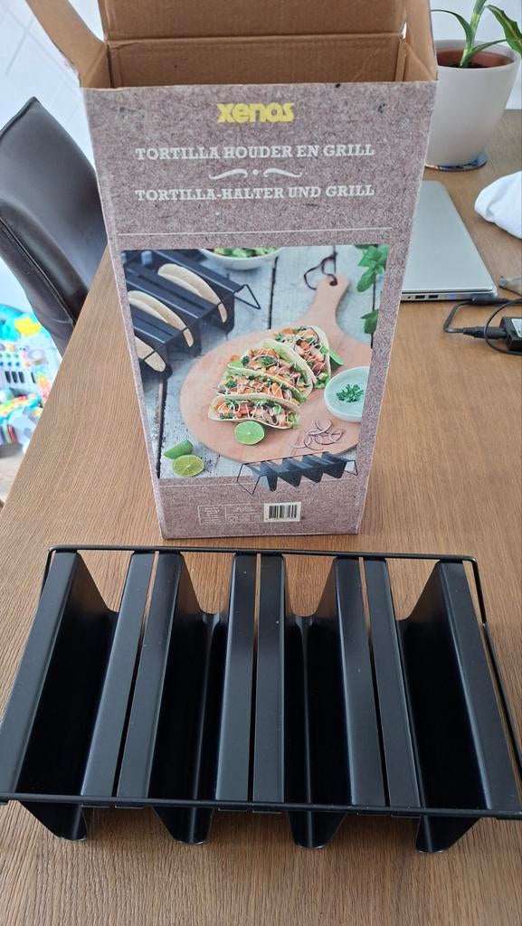 Tortilla Houder en Grill - Nieuw, Overige typen, Nieuw, Ophalen of Verzenden, Zwart