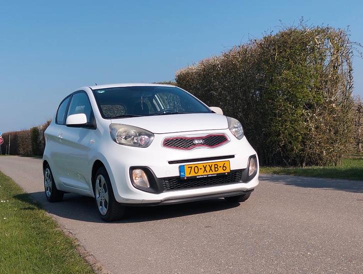 Kia Picanto 1.2 Cvvt 3-DRS 2012 Wit, Auto's, Kia, Particulier, Picanto, Airconditioning, Alarm, Centrale vergrendeling, Elektrische ramen
