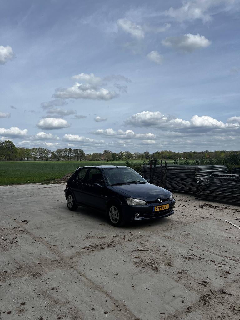 Peugeot 106 1.4 XR Sport 1999 Blauw, Voorwielaandrijving, Zwart, 4 cilinders, Origineel Nederlands