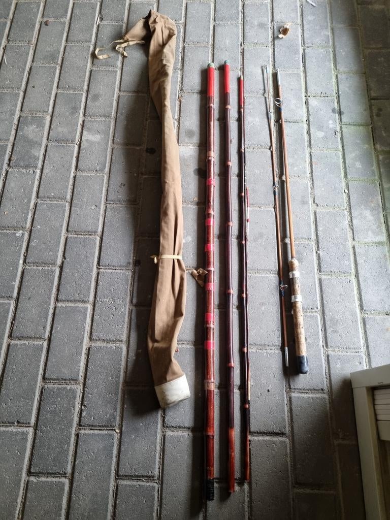 Vintage vishengels + 3 molens., Ophalen