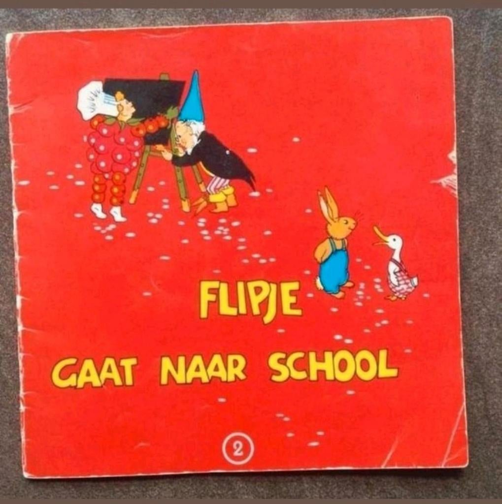 Flipje Tiel gaat naar school - Origineel boekje jaren 50/60, Ophalen of Verzenden, Gelezen, Flipje Tiel, Prentenboek