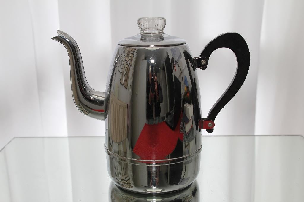 Grote Bredemeijer percolator, Ophalen, Zo goed als nieuw, Zilver, Bredemeijer