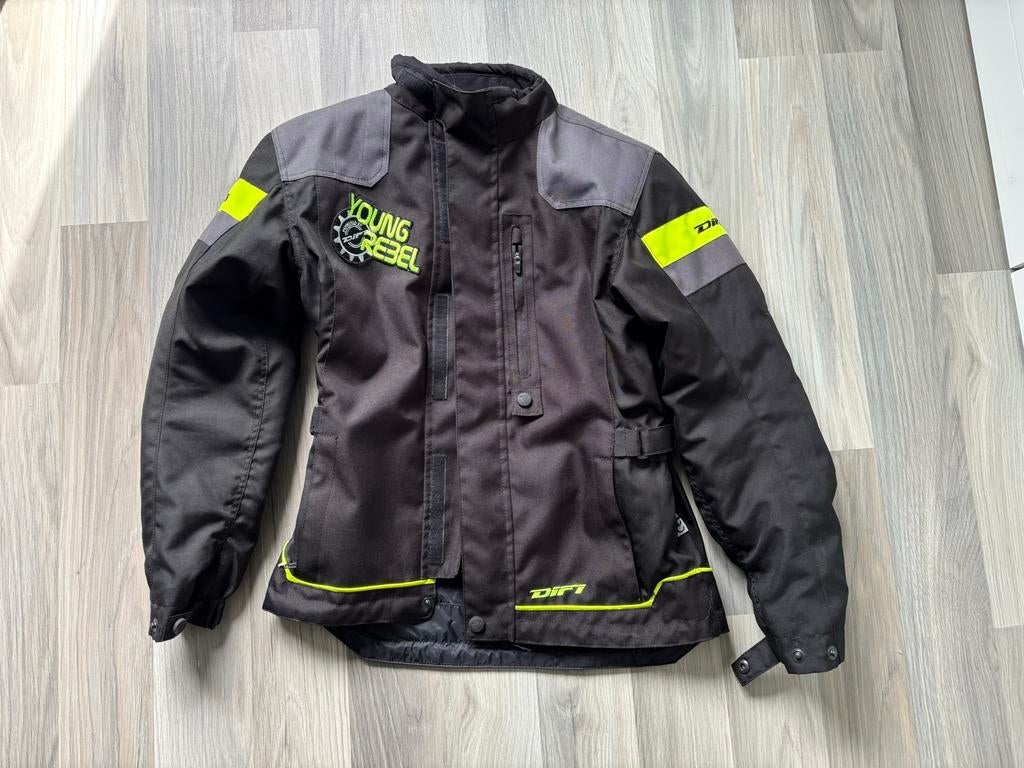 Difi Young Rebel Textiel Motorpak Kinderen Maat 146/152, Ophalen of Verzenden, Tweedehands, Kinderen, Jas | textiel