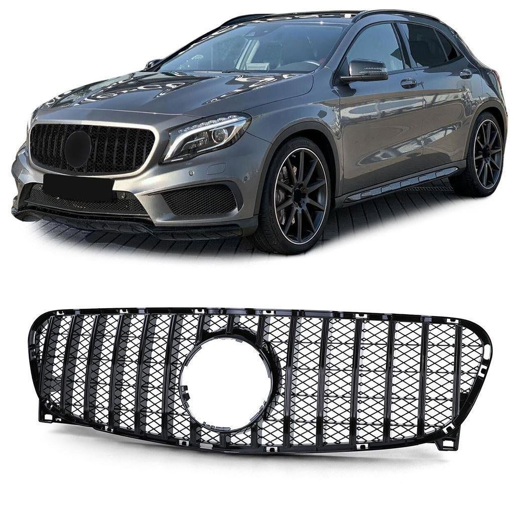 Grill Glans Zwart Voor Mercedes GLA X156 AMG LOOK