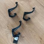 3 wandhaken, kapstokhaken, zwart, Countryfield, Wandkapstok, Nieuw, Ophalen of Verzenden, Minder dan 100 cm