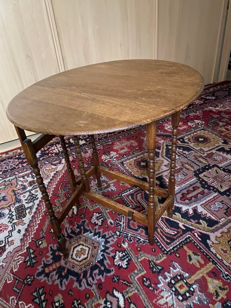 Antieke eiken gateleg tafel, inklapbaar, Ophalen of Verzenden