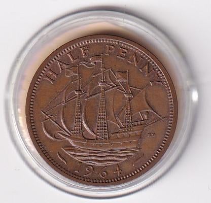 UK 1/2 Penny 1964  Prachtig, Postzegels en Munten, Munten | Europa | Niet-Euromunten, Verzenden, Overige landen, Losse munt