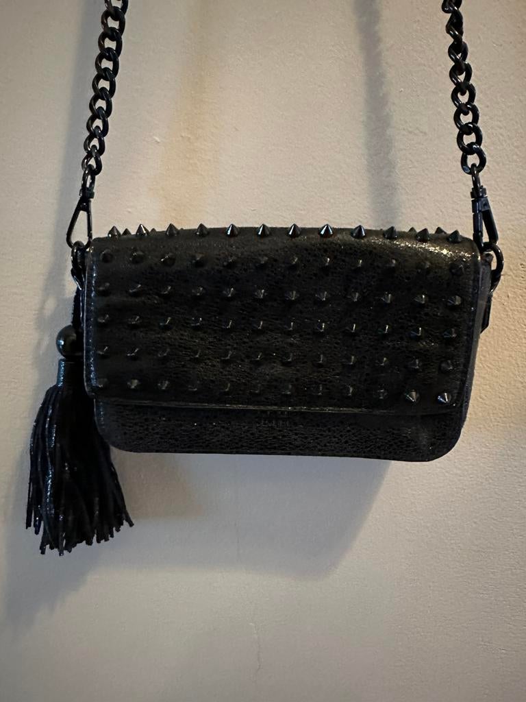 Victoria's Secret Schoudertas Zwart met Studs, Ophalen of Verzenden, Zo goed als nieuw, Zwart, Overige merken