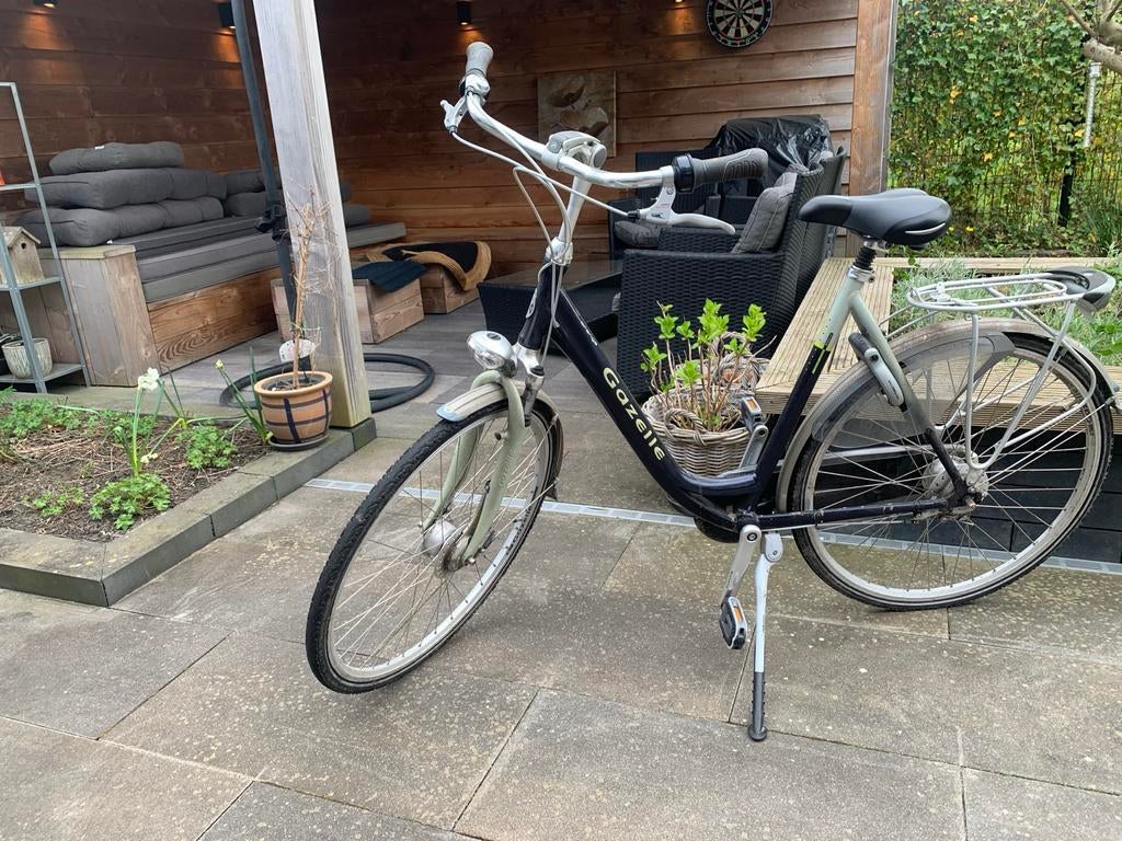 Gazelle Damesfiets -, Fietsen en Brommers, Fietsen | Dames | Damesfietsen, Gebruikt, Gazelle, Versnellingen, 53 tot 56 cm, Ophalen