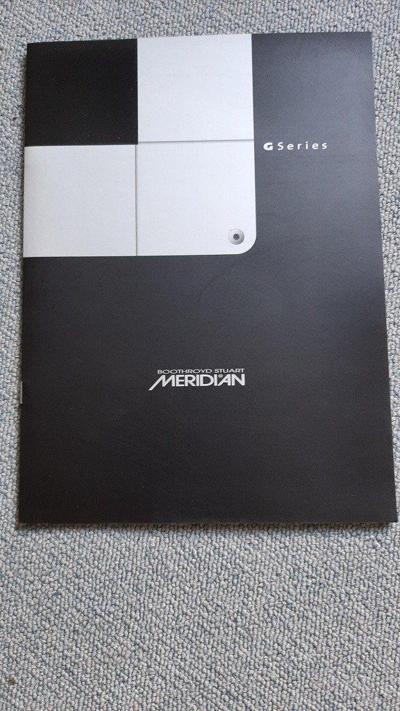 Vintage catalogus Meridian G-series HiFi van 2003, Overige merken, Tuner of Radio, Nieuw, Losse componenten