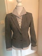 Grijze tweed blazer maat 36, Kleding | Dames, Verzenden, Zo goed als nieuw, Maat 36 (S), Grijs