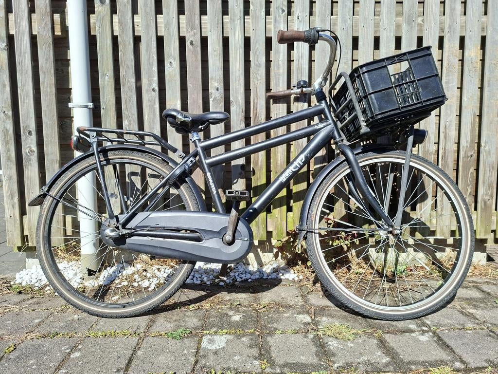 Te koop sparta kinderfiets 26 inch met krat, Ophalen of Verzenden, Gebruikt, 26 inch of meer, Versnellingen