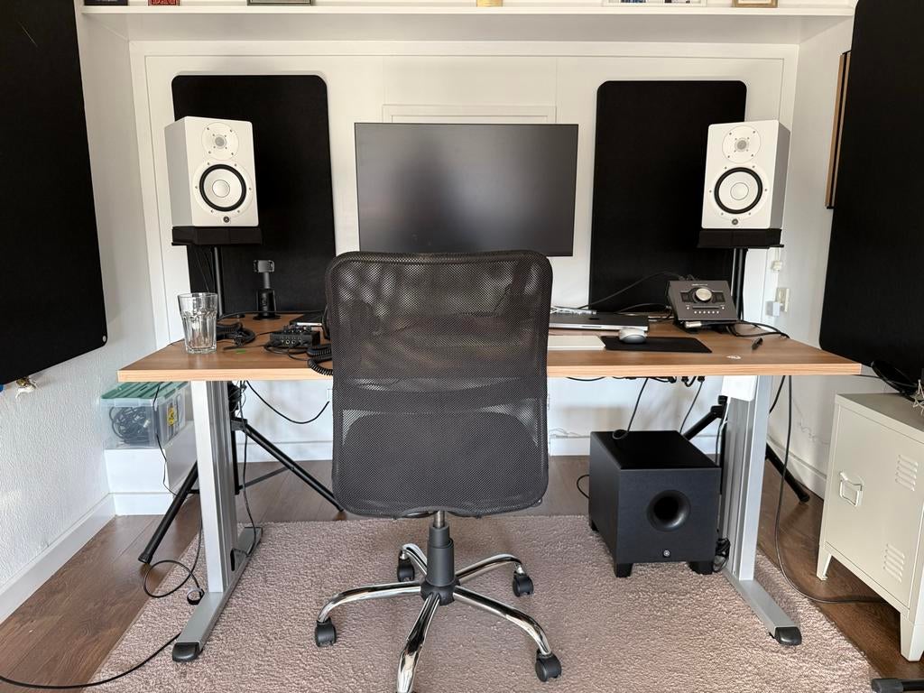 Yamaha HS7 speakers en HS8 subwoofer ook los te koop, Audio, Tv en Foto, Luidsprekers, Gebruikt, 120 watt of meer, Front, Rear of Stereo speakers