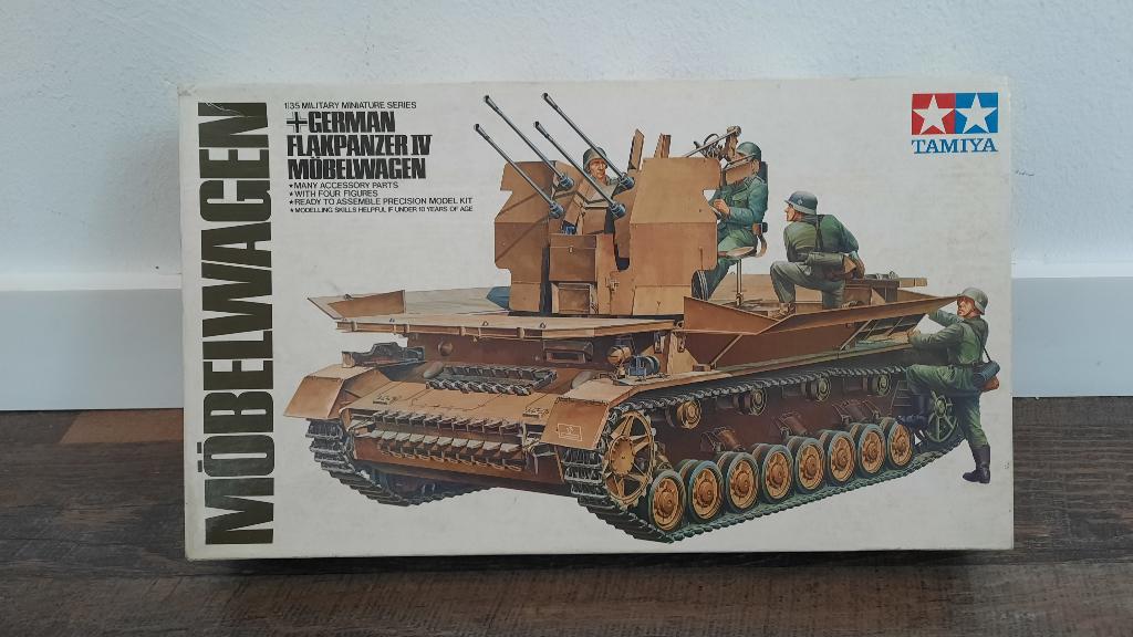 Tamiya MM201 German FlakPanzer IV Möbelwagen Bouwmodel Tank, Tank, 1:32 tot 1:50, Nieuw, Ophalen of Verzenden