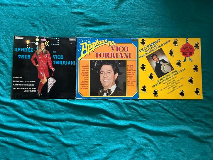 3 LP's Vico Torriani (ook per stuk te koop), Cd's en Dvd's, Cd's | Pop, Gebruikt, 1960 tot 1980, Ophalen of Verzenden