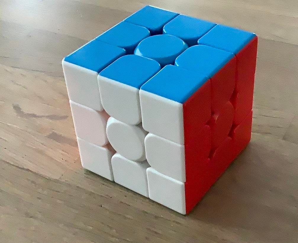 Mooie Moyu Weilong 3x3 speedcube, Ophalen of Verzenden, Zo goed als nieuw, Rubik's of 3D-puzzel