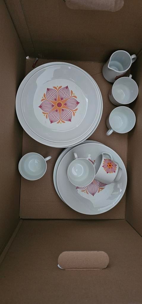 Bavaria Schumann Arzberg Servies - Vintage Bloemenpatroon, Ophalen, Gebruikt, Overige stijlen, Porselein