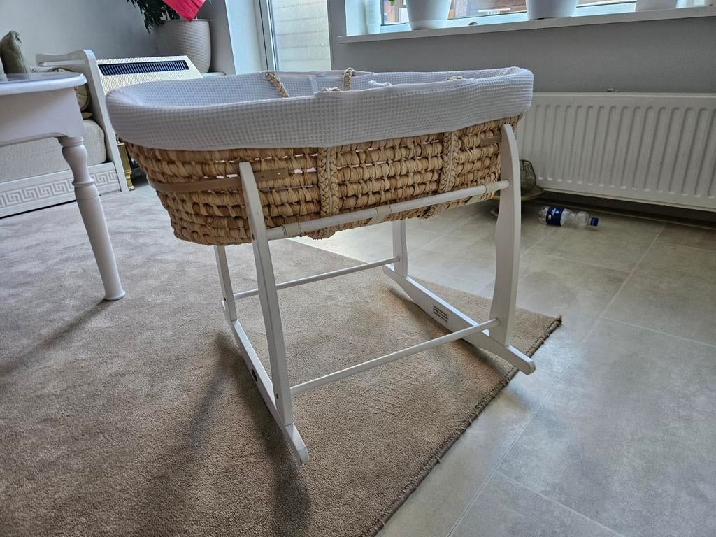 Mozes wieg baby hout, Kinderen en Baby's, Babywiegjes en Ledikanten, Ophalen of Verzenden, Zo goed als nieuw, Wieg